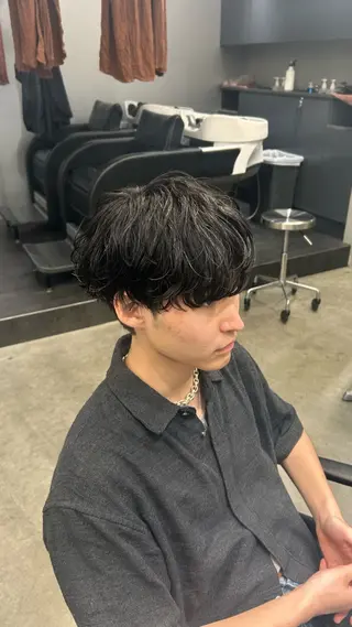 パーマ メンズ 藤平海音/fifth PARKのヘアスタイル