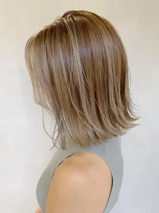 ミディアム カラー LA KING GINZA TOKYO所属・🧡ショートの達人 🧡SHOのヘアスタイル