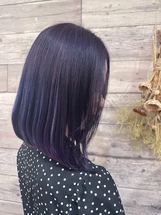 セミロング カラー enn 髪質改善🩷 曽根依咲のヘアスタイル