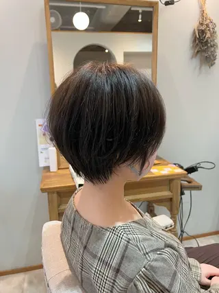 ショート カラー ぱつボブ/ ショート/YUKIのヘアスタイル