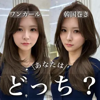 ロング カラー 似合わせレイヤー/ 透明感カラーのヘアスタイル