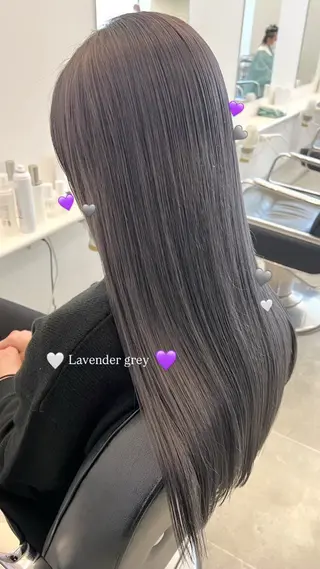 ロング カラー Parve Mix 森 美遥🇰🇷🩶のヘアスタイル