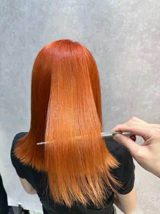 セミロング カラー 🔸縮毛矯正/髪質 改善カラー石崎🔸のヘアスタイル