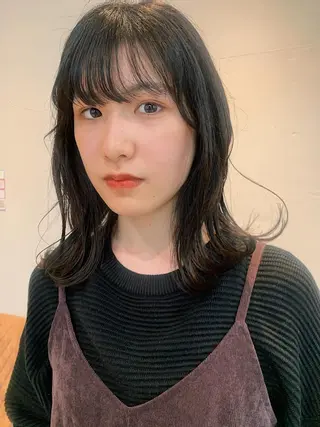 ミディアム カラー AO所属・RISAKO 艶髪モテヘア🎀府中のヘアスタイル