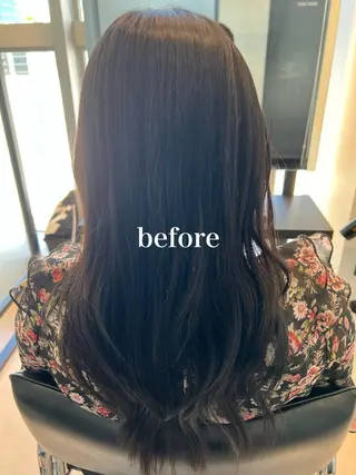 ロング 縮毛矯正　野口 恵のヘアスタイル