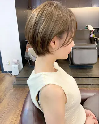 ショート 縮毛矯正/ショート/ レイヤー/畑中正敏のヘアスタイル