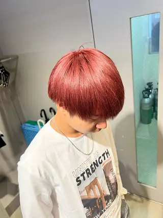 ショート カラー パーマ メンズ 韓国レイヤーカット /REIのヘアスタイル