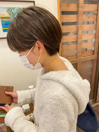 ショート カラー ショート、ボブ シマダマサトのヘアスタイル