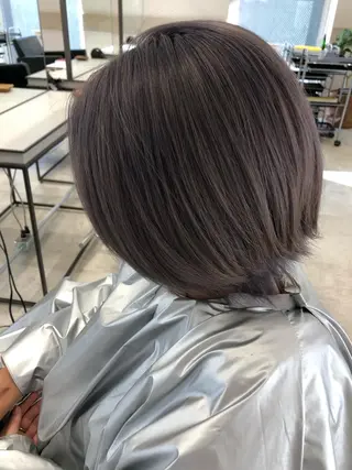 ミディアム カラー 艶ハイトーンブリーチ 🌈小林侑雅のヘアスタイル