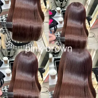 ミディアム カラー ボブ×艶髪｜ 艶カラー🩶石橋怜大のヘアスタイル