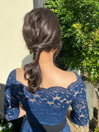 ロング ヘアアレンジ アオトソラ いしざかのヘアスタイル