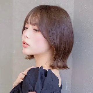 ショート ボブ/レイヤー/ 縮毛矯正/ 渡邊莉玖のヘアスタイル