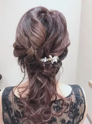 セミロング ヘアアレンジ GRANLUSSO 〜グランルッソ駅前店所属・木口 嘉美のヘアスタイル