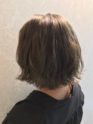 ミディアム カラー パーマ 福田 武士のヘアスタイル