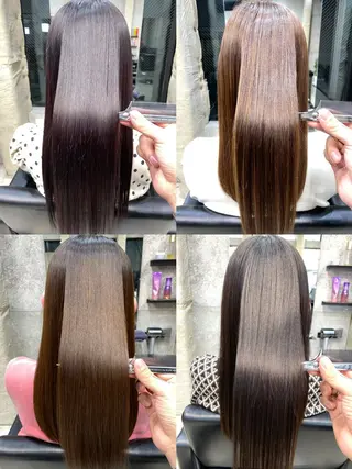 ロング カラー OVER→三軒茶屋 /縮毛矯正・髪質改善のヘアスタイル