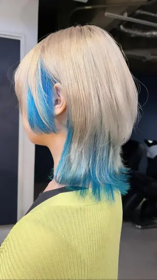 ミディアム カラー hair design icoii所属・横田 美咲のヘアスタイル