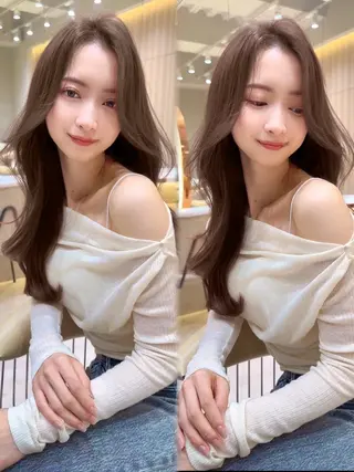 ロング カラー レイヤー❣️縮毛矯正 川村利幸のヘアスタイル