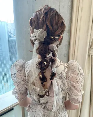 ロング ヘアアレンジ サソウ ユリエ🥥のヘアスタイル