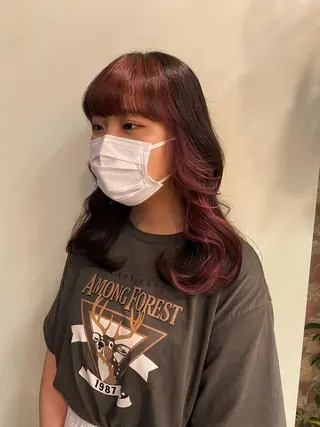 ロング カラー ヘアアレンジ 'AXIS nagoya所属・'AXIS江森 美空のヘアスタイル