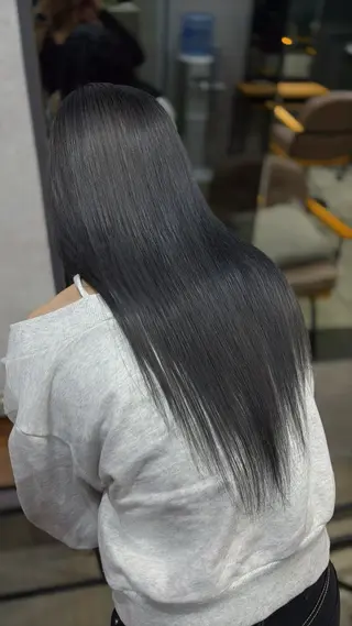 ロング カラー 天神/ハイトーン/艶 カラー/Miharuのヘアスタイル