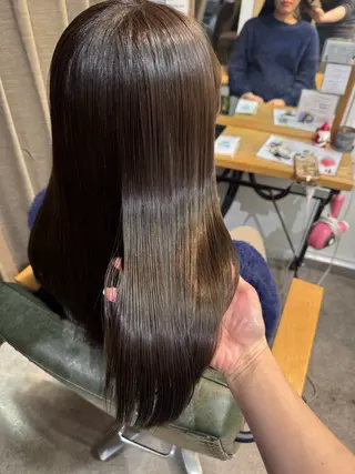 ロング カラー 縮毛矯正/艶髪カラー /パーマ/ひふみ🌱のヘアスタイル