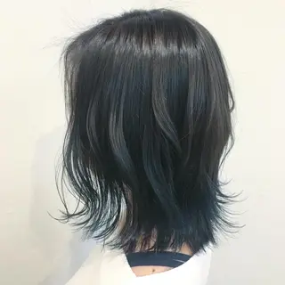 ミディアム カラー 無料カットモデル募集 BLINK京橋店のヘアスタイル