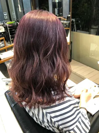 ロング カラー ヘアアレンジ メンズ キッズ ネイル マツエク・マツパ GO TODAY SHAiRE SALON所属・透明感カラー🤎 ゆりのヘアスタイル