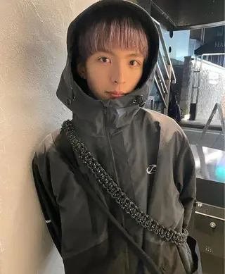 ショート カラー メンズ スパイラルパーマ 🌐hina⭐️のヘアスタイル