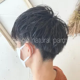 ショート パーマ メンズ 𓅰なかがわ ふみな𓅯のヘアスタイル