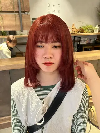 ミディアム December/ jingumae所属・【カットモデル募集】 yuzuのヘアスタイル