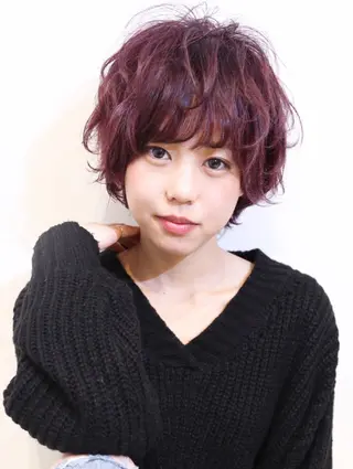 ショート カラー ブリーチ/髪質改善 NYNY大久保のヘアスタイル