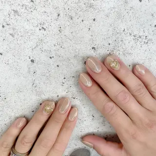 セミロング カラー パーマ ヘアアレンジ メンズ キッズ ネイル マツエク・マツパ Salon Ｋのネイルデザイン