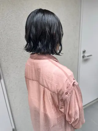 ミディアム パーマ ショートカット無料/ 小顔ショートのヘアスタイル