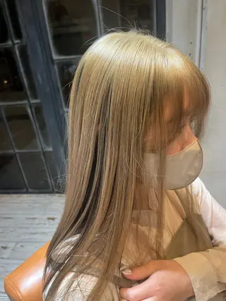 ロング カラー 美濃 咲穂のヘアスタイル