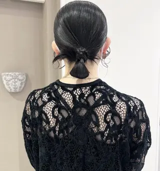 ミディアム ヘアアレンジ karin🌛ボブ/ 透明感たっぷりカラーのヘアスタイル