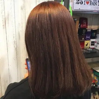 セミロング カラー embrace エンブレイスのヘアスタイル