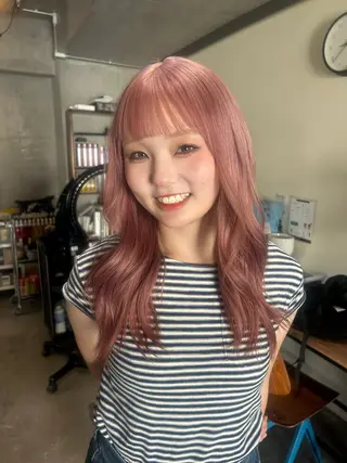 ロング カラー 韓国ボブ/レイヤー カット/ EMIRIのヘアスタイル