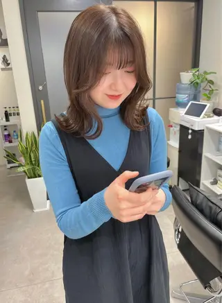 ミディアム 🌸インナーカラー 🌸藤井春華のヘアスタイル