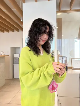 パーマ 横井 優奈のヘアスタイル