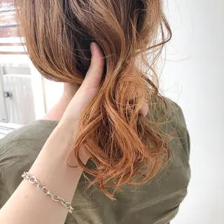 セミロング カラー 榎園 由美のヘアスタイル