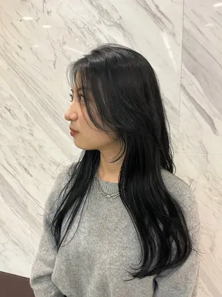 ロング カラー 原口 拓人のヘアスタイル