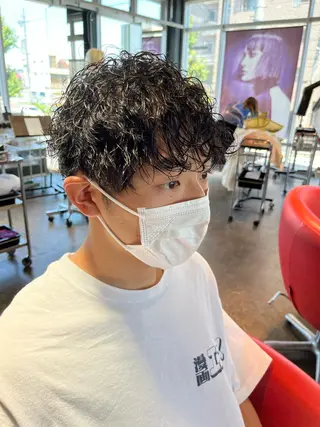 ショート パーマ メンズ FIX hair所属・ボブパーマ/ ウルフパーマ原科🪴のヘアスタイル