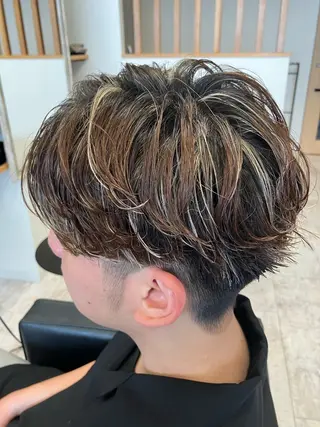 パーマ メンズ メンズ特化/パーマ/ フェードWATARUのヘアスタイル