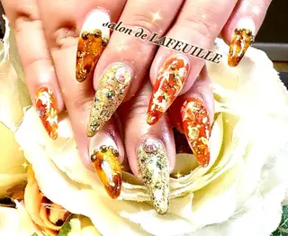 ロング サロンドラフィーユ LAFEUILLEのネイルデザイン