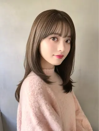 セミロング 垢抜け🤍モテ髪🦋 可愛い似合わせのヘアスタイル