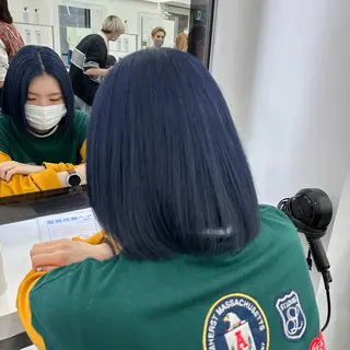 ミディアム カラー ダブルカラー 韓国ヘアKYONのヘアスタイル