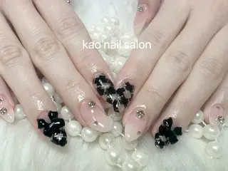 ネイル kao nail マグネット/長さだしのネイルデザイン