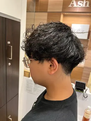 ショート パーマ メンズ 透明感/さらツヤ髪/ 💎Tomoya💎のヘアスタイル