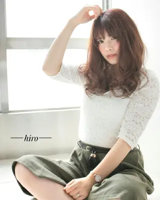 ロング セミロング ミディアム カラー Roid 代表✨HIROのヘアスタイル