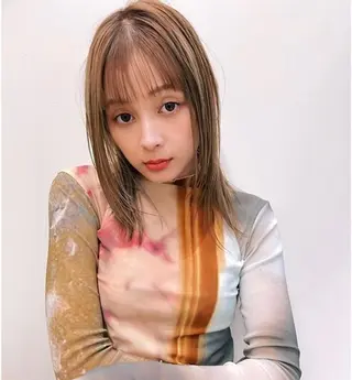 ミディアム カラー HAIR MAKE  miel所属・🫧透明感カラー🫧 SHINSEIのヘアスタイル